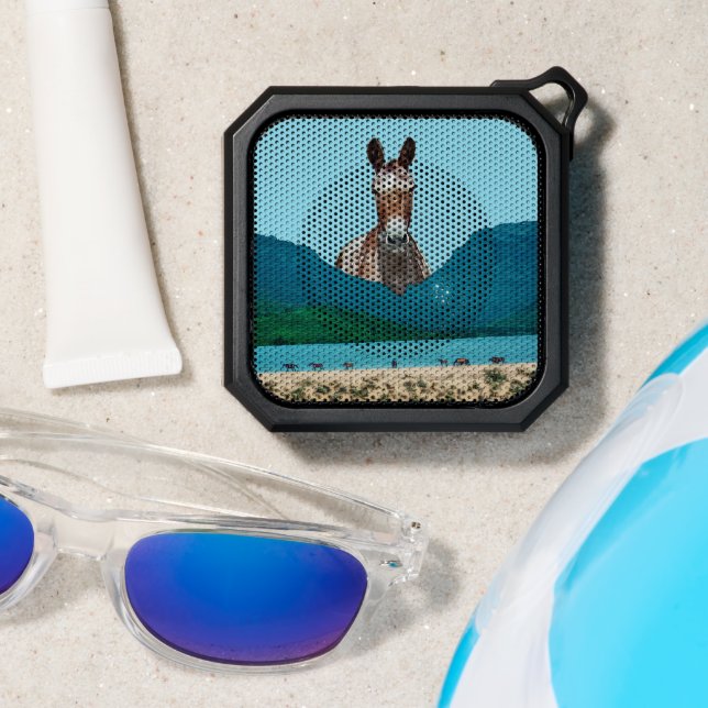 Save the Wild Horses, Save the Wilderness Bluetooth Speaker (Insitu(Beach))