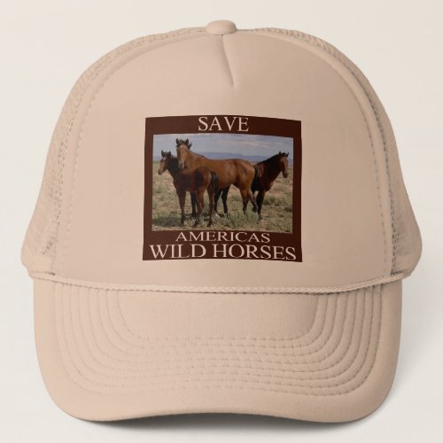 Save the Wild Horses Trucker Hat