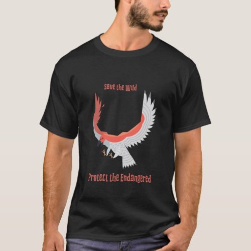 save the wild protect the endangered T_Shirt