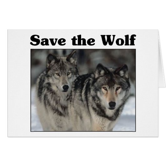 Save the Wolf Cards (Front Horizontal)