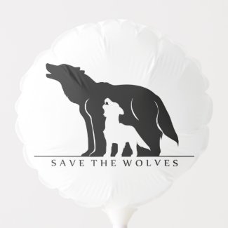 Save the Wolves Balloon