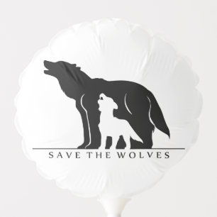 Save the Wolves Balloon