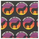 Save the Wolves Fabric