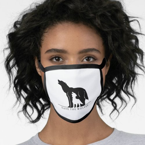 Save the Wolves Face Mask