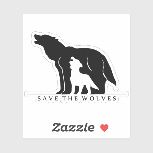 Save the Wolves Sticker (Sheet)