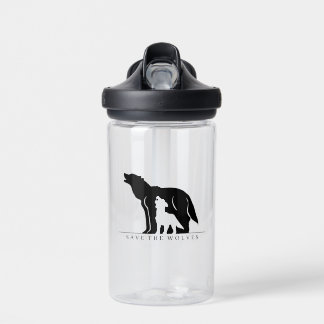 Save the Wolves Water Bottle