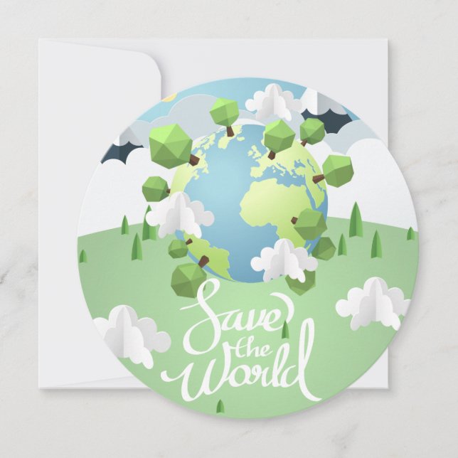 save the world invitation (Front)
