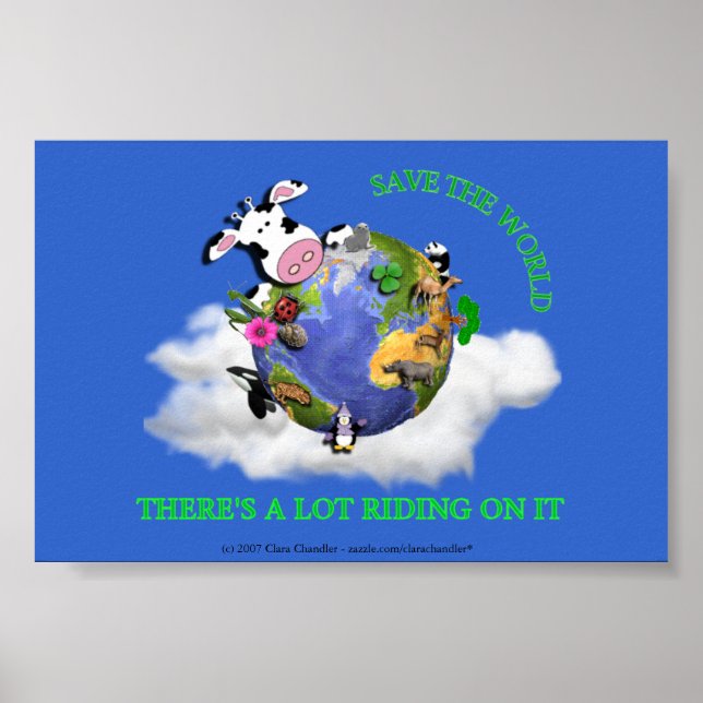 Save The World Poster (Front)