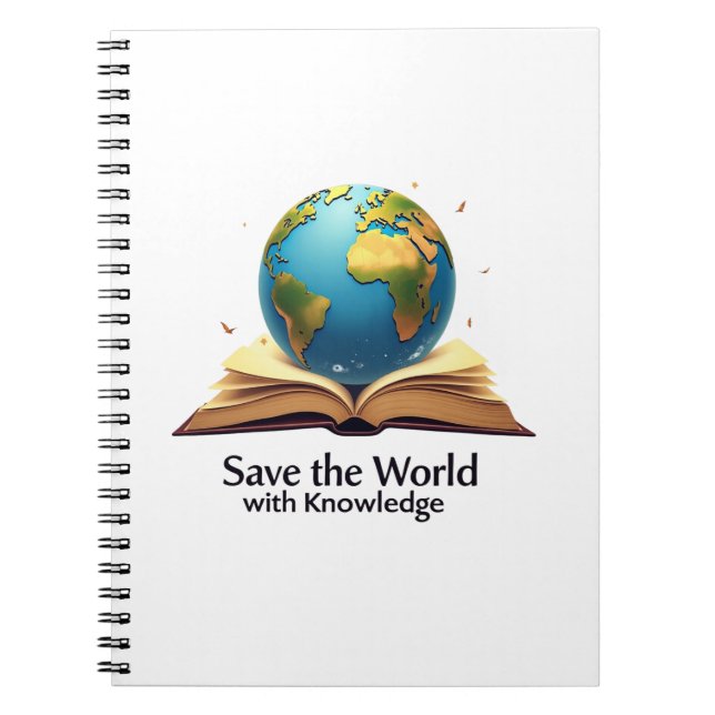 Save the World with Knowledge Notebook (Front)