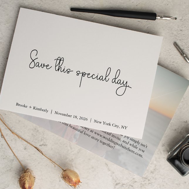 Save This Special Day Modern Photo  Save The Date (Creator Uploaded)