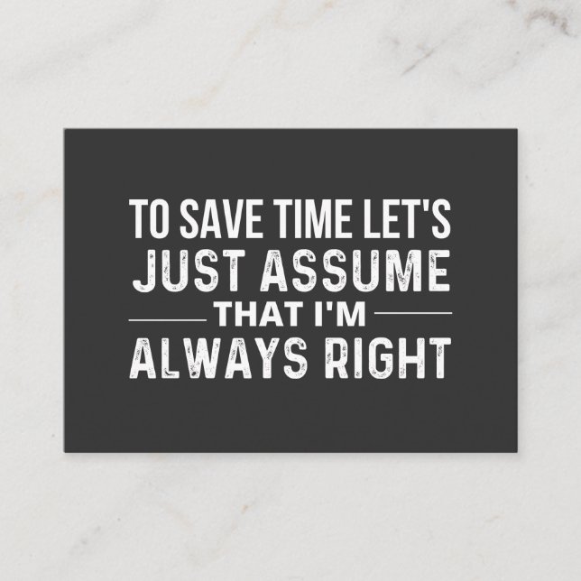 save time business card (Front)