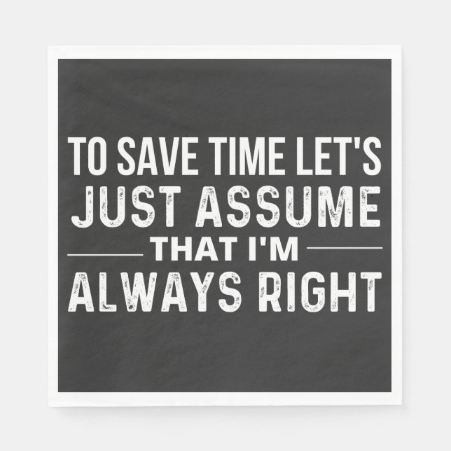save time napkins (Front)