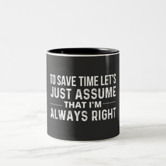 save time Two-Tone coffee mug