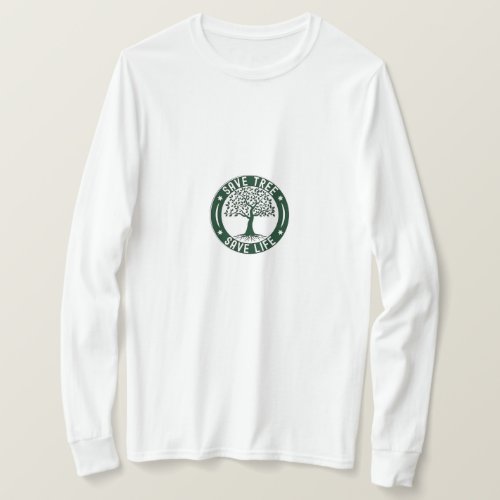 Save Tree Save Life Logo T_Shirt