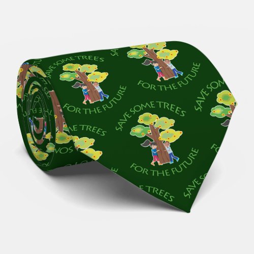 Save Trees Environmental Neck Tie