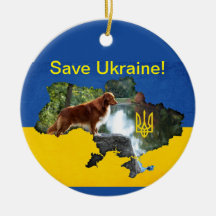 Save Ukraine Toller Ornament