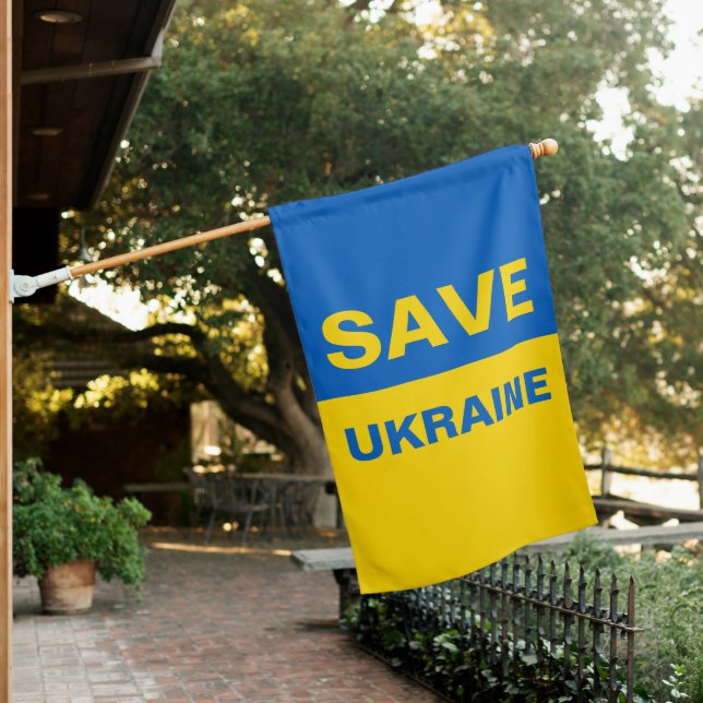 Save Ukraine Ukrainian Flag (In SItu)