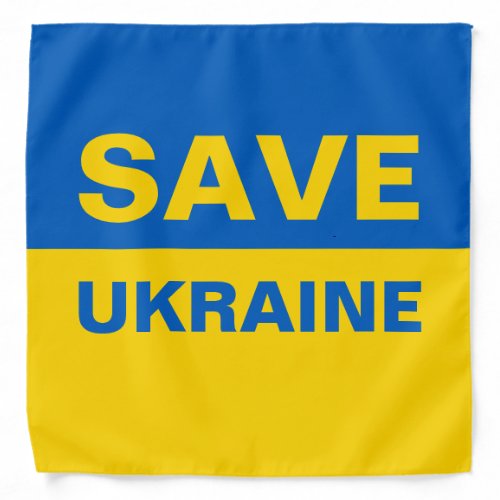 Save Ukraine Ukrainian Flag Bandana