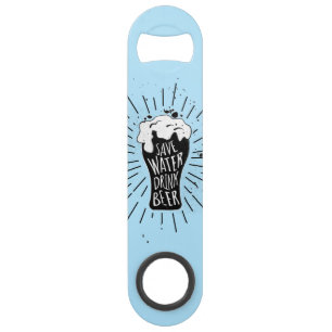 Save Water Drink Beer Bar Key