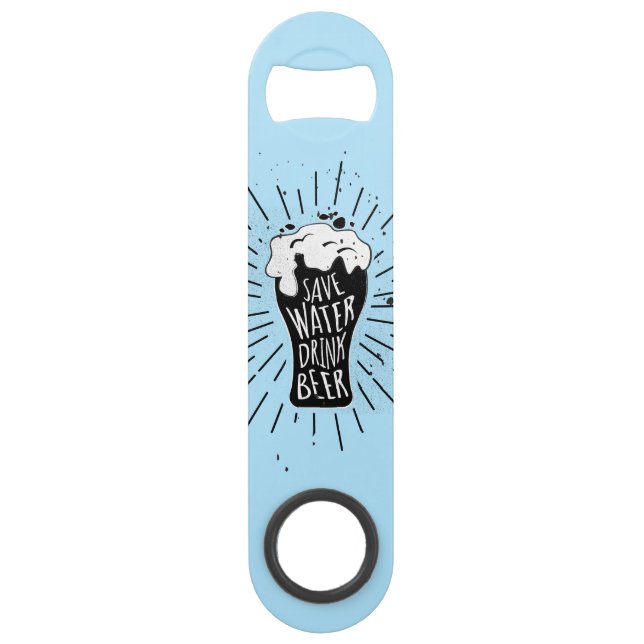 Save Water Drink Beer Bar Key (Front)
