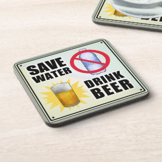 Save Water - Drink Beer Beverage Coaster