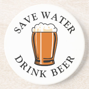 Save Water Drink Beer Coaster