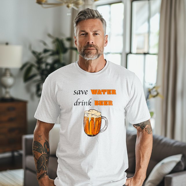 Save Water Drink Beer T-Shirt Tri-Blend Shirt (Creator Uploaded)