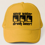 Save Water Drink Beer! Trucker Hat at Zazzle