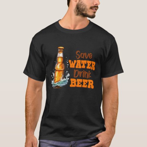 Save Water Drink Beer Vintage T_Shirt