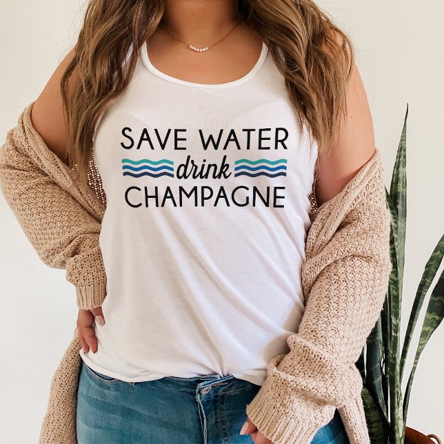 Save Water, Drink Champagne Tank Top (Creator Uploaded)