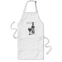Save Water Drink Wine Funny Apron 