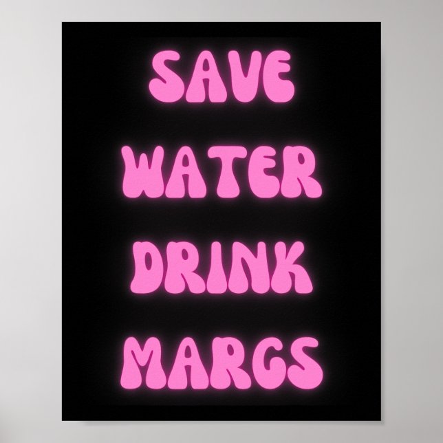 Save Water Magrs Mexican Party  Poster (Front)