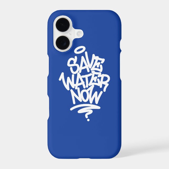 Save Water Now Iphone Case (Back)