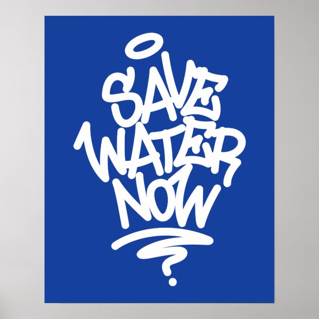 Save Water Now Poster (Front)