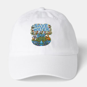Save Water Save Life Environmental Conservation  Hat