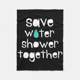 Save Water Save The Earth Our Planet Love Mother E Fleece Blanket
