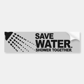 SAVE WATER SHOWER TOGETHER -.png Bumper Sticker