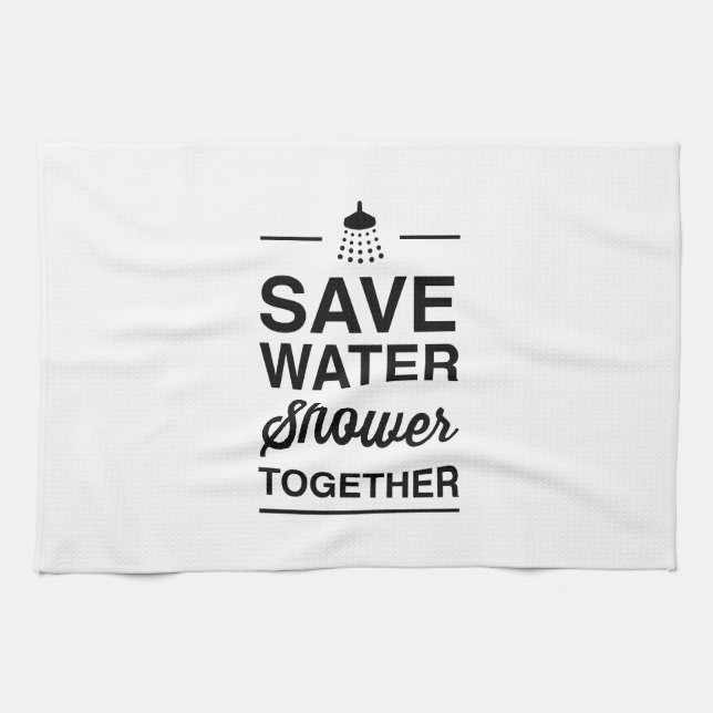 Save Water Towel (Horizontal)