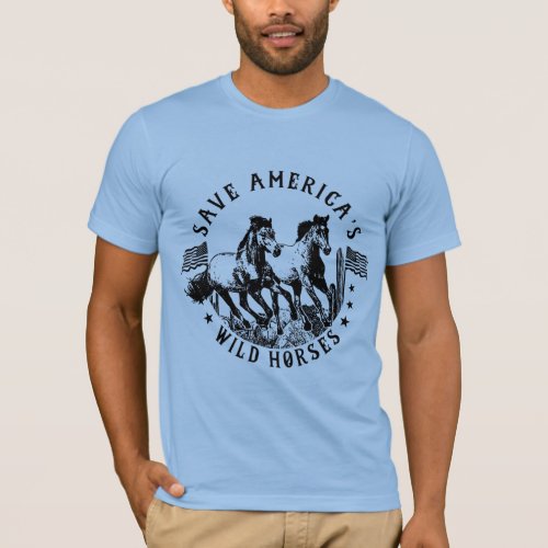 Save Wild Horses T_Shirt