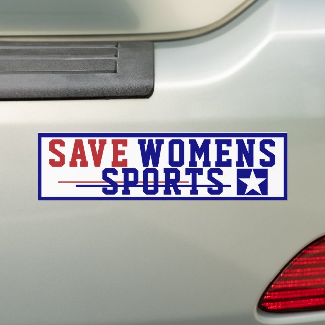 Save Womens Sports Bumper Sticker (On Car)