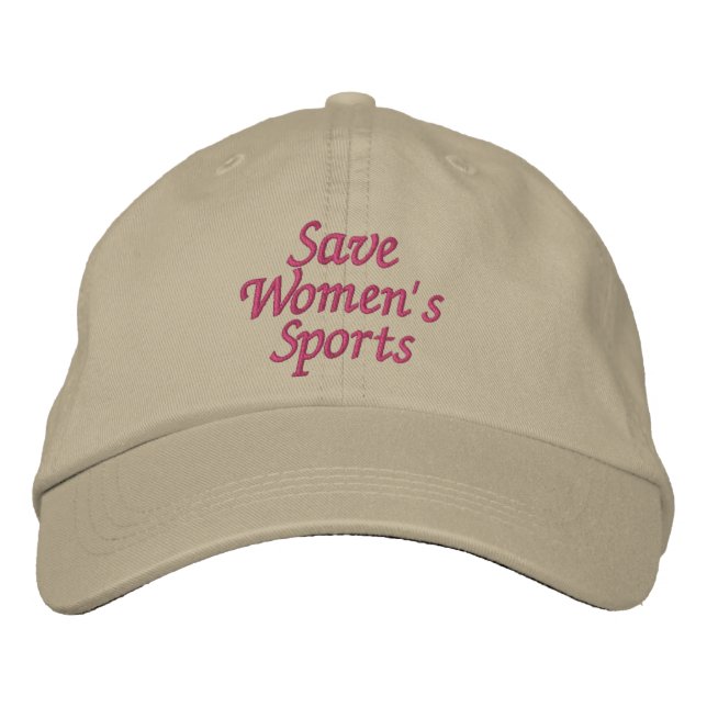 Save Women's Sports Embroidered Baseball Cap (Front)