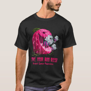 Save Your Boo Bees Breast Cancer Awareness Pink Pu T-Shirt
