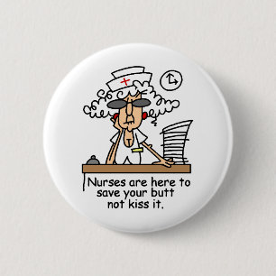 Save your butt! pinback button