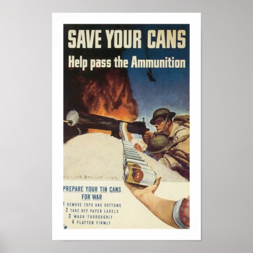 Save Your Cans Poster