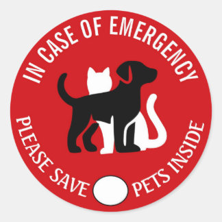SAVE YOUR PET IN CASE OF EMERGENCY! Sticker