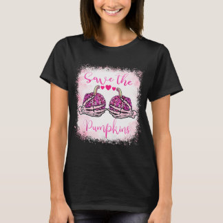 Save Your Pumpkins Breast Cancer Awareness Hallowe T-Shirt
