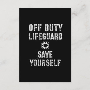 Save Yourself Lifeguard Swimming Pool Guard Off Enclosure Card