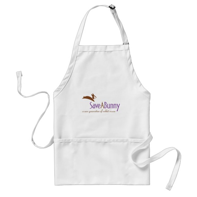 SaveABunny Logo Adult Apron (Front)