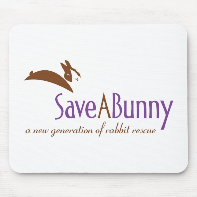 SaveABunny Logo Mouse Pad (Front)