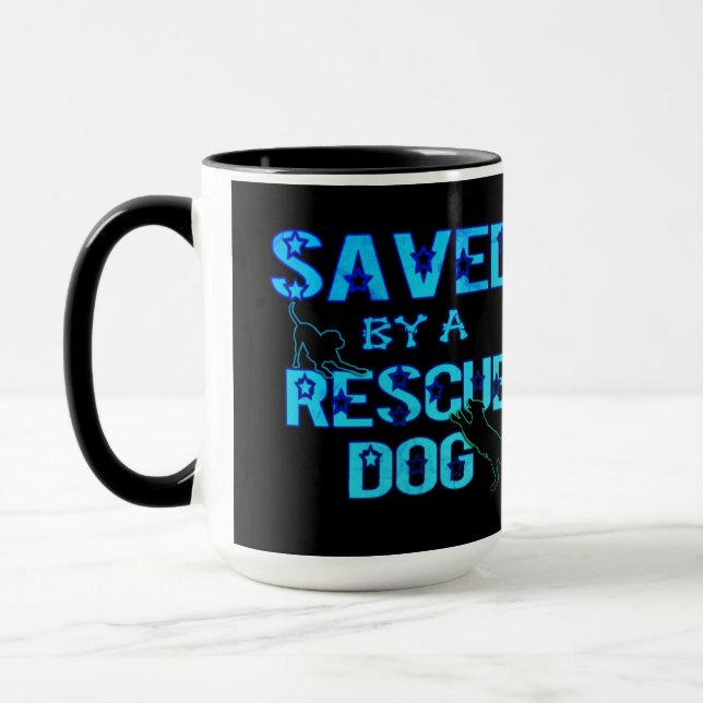 Saved By A Rescue Dog 2 Mug (Left)